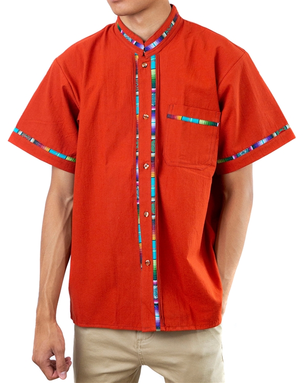 Guayabera Libre - Solid Burnt Orange  Fishing shirts, Guayabera, Cool  shirts