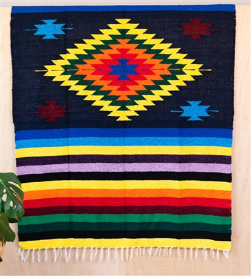 Colorful Mexican Heavy Blankets - Tribal 12