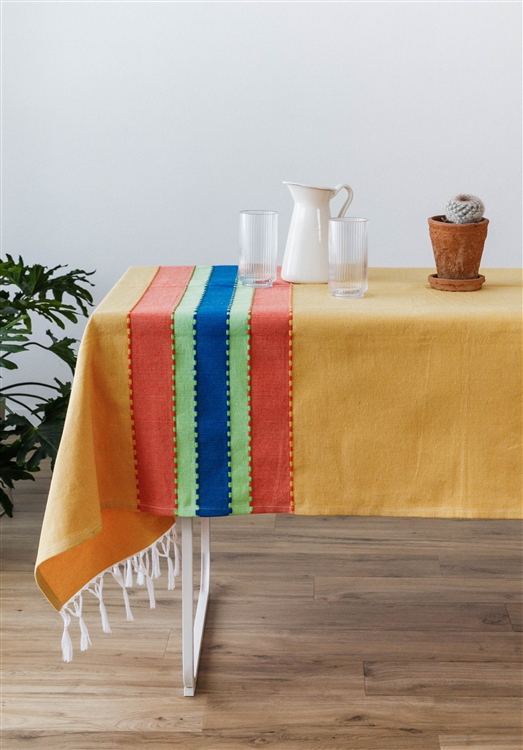 Colorful Handmade Mexican Tablecloths Decor