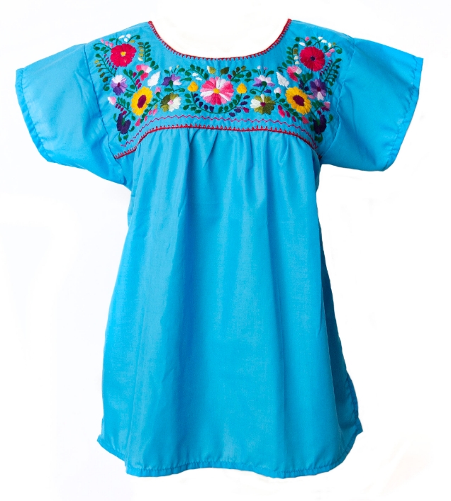 Turquoise 2024 peasant blouse